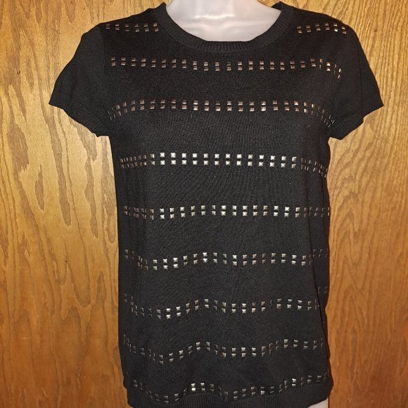Calvin Klein Tops - Calvin Klein Short Sleeve With Rivets/Embellishments